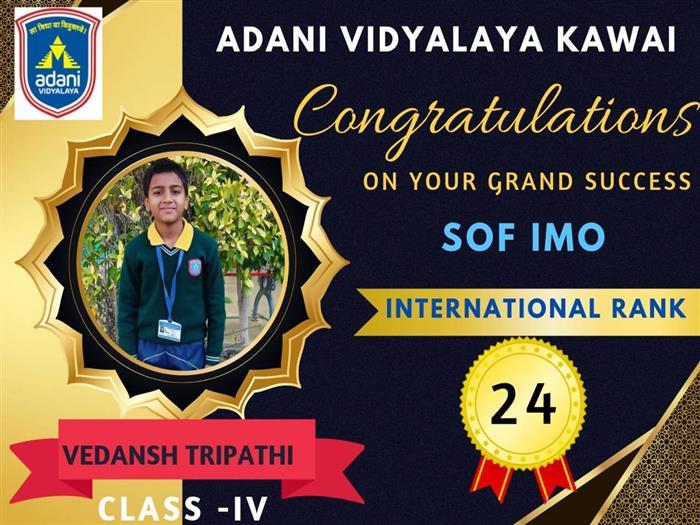 Vedansh Tripathi shines at Unified Olympiads